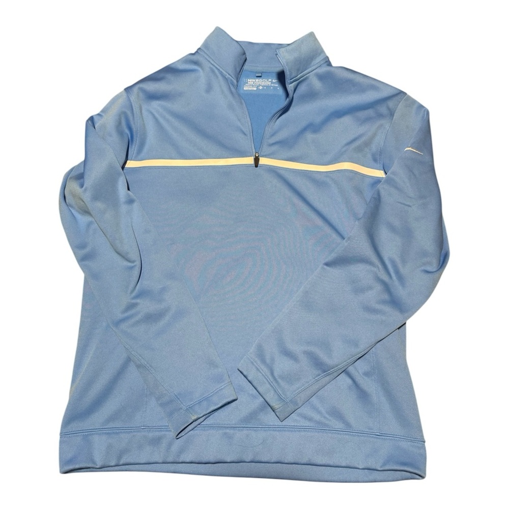 Nike Golf Blue Therma-Fit Quarter-Zip Pullover Medium